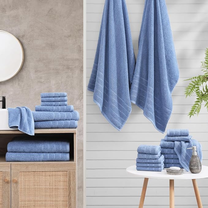 Casa Platino Cotton Bath Towel 8 Piece Set - Image 7