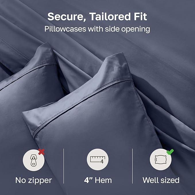 California Design Den Standard Queen Size Pillowcase Set - Image 4