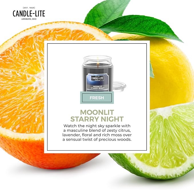 Candle-lite Scented Candles, Moonlight Starry Night, 18 oz Jar, Proudly Poured - Image 5