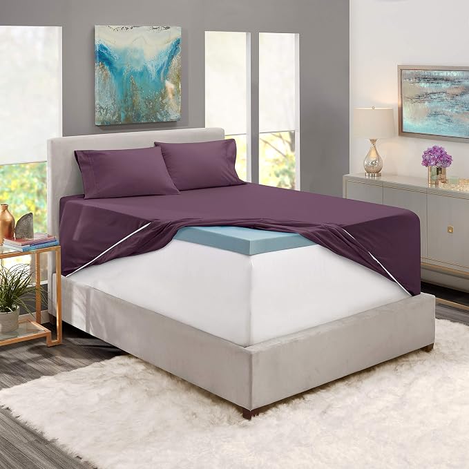 Hearth & Harbor Luxury Soft 6 Piece Bed Sheet Set Extra Deep Pocket Fitted - Image 5