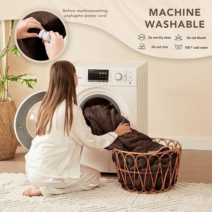 Homemate Electric Heated Blanket Twin Size - Image 7