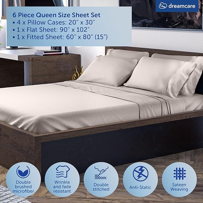 DREAMCARE Queen Sheet Set - Image 3