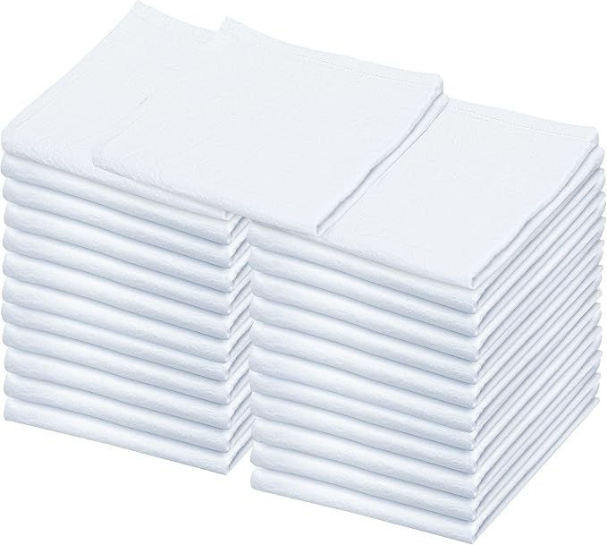 LITO LINEN AND TOWEL Flour Sack Towels – 24 Pack Cotton Kitchen Dish Towels by LITOLinenandTowel