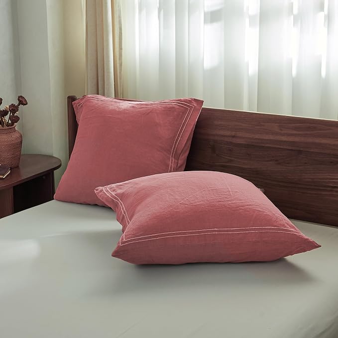 Simple&Opulence 100% French Linen Euro Shams - Image 5