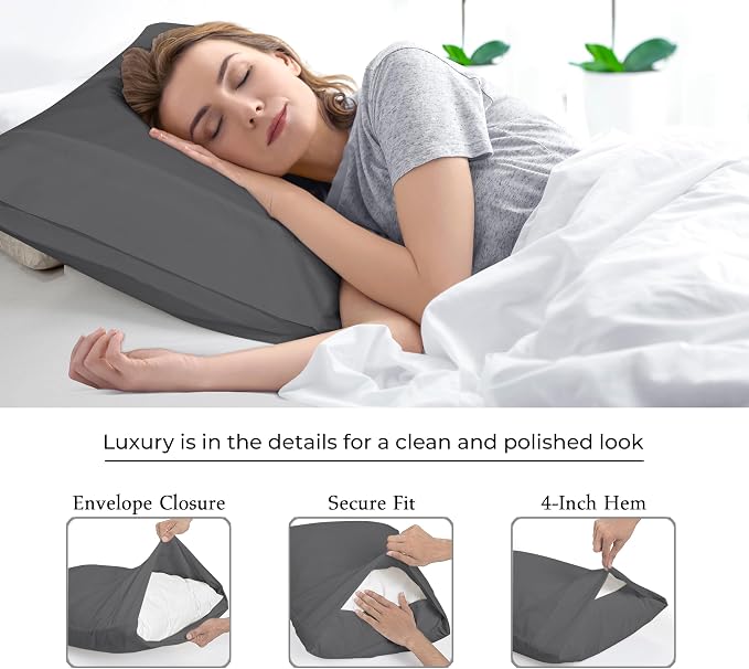 Royale Linens Standard Pillowcase Set of 2 - Image 7