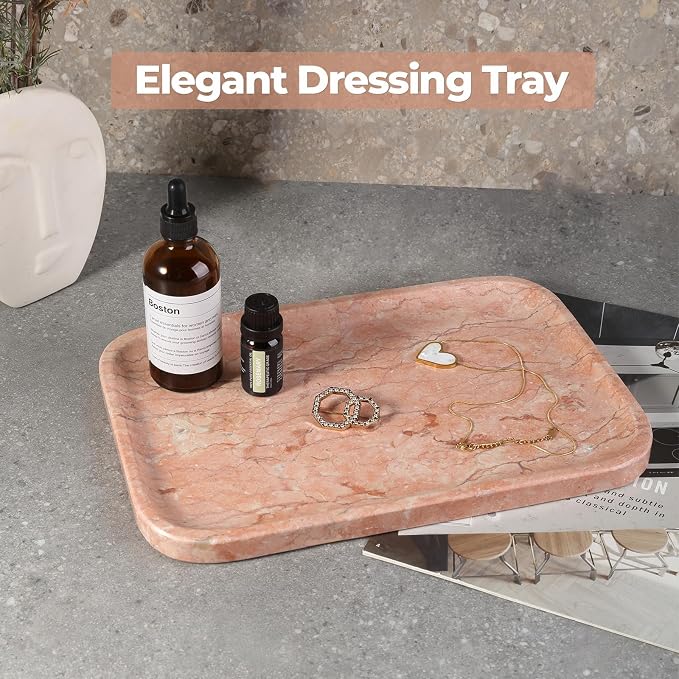 Karibiber Marble Vanity Tray, Bathroom Tray - Image 6