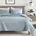 HORIMOTE HOME Quilt Twin Size Chambray Blue, Lightweight Quilt by HORIMOTEHOME