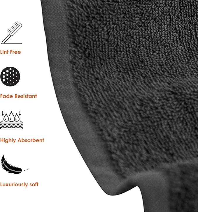 QUBA LINEN Hotel & Spa 100% Cotton Washcloths Pack of 24, Ultra Soft, Quick Dry - Image 2