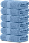 White Classic Luxury Light Blue Hand Towels by WhiteClassic