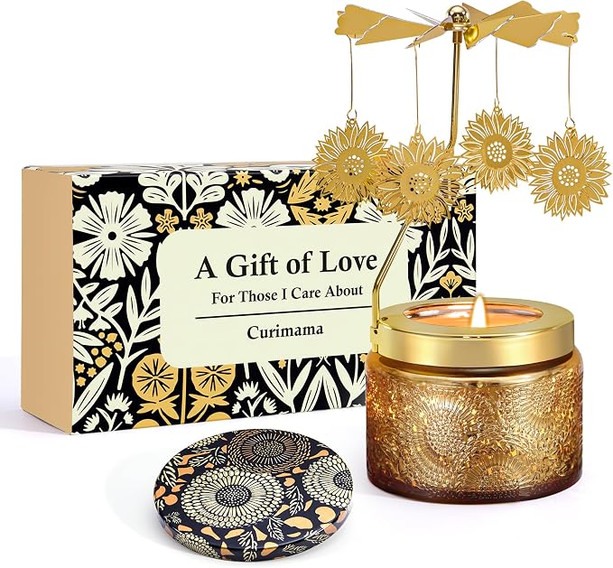 Mothers Day Gifts for Mom, Sunflower Candle Gift for Women, Funny Birthday Gift by Curimama