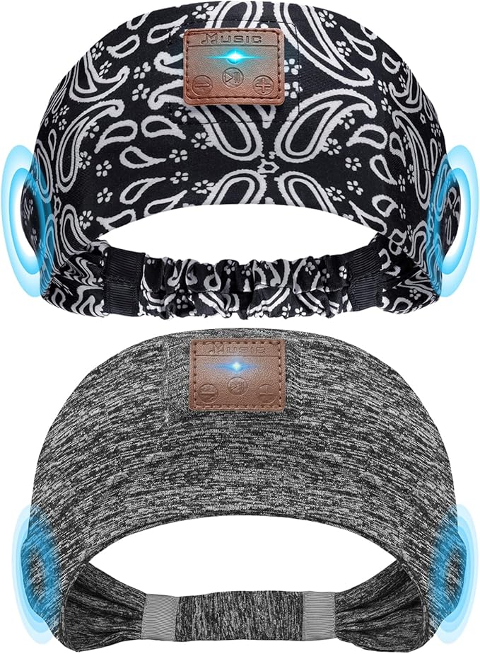 2-Pack Sleeping Headphones, Headband Headphones by Mixiba