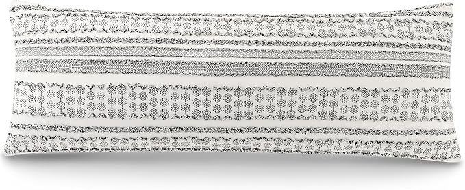 DOWNSTORIA Body Pillow Cover, Boho Cutwork Decorative Body Pillowcase, Ultra by DOWNSTORIA