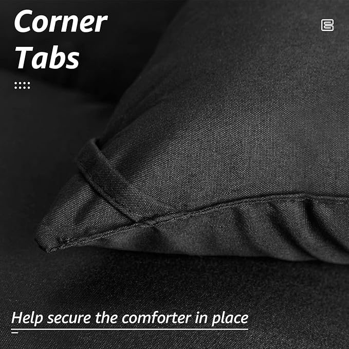 HYLEORY Queen Comforter, All Season Down Alternative Duvet Insert, Cooling - Image 4
