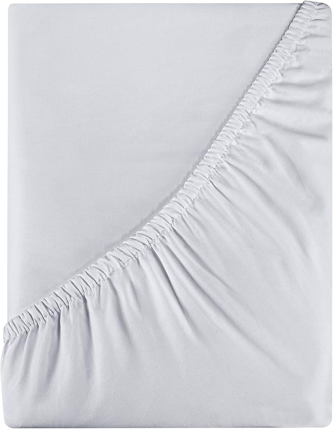 Royale Linens 400 Thread Count 100% American Grown Cotton Fitted Sheet Full Size by ROYALELINENS