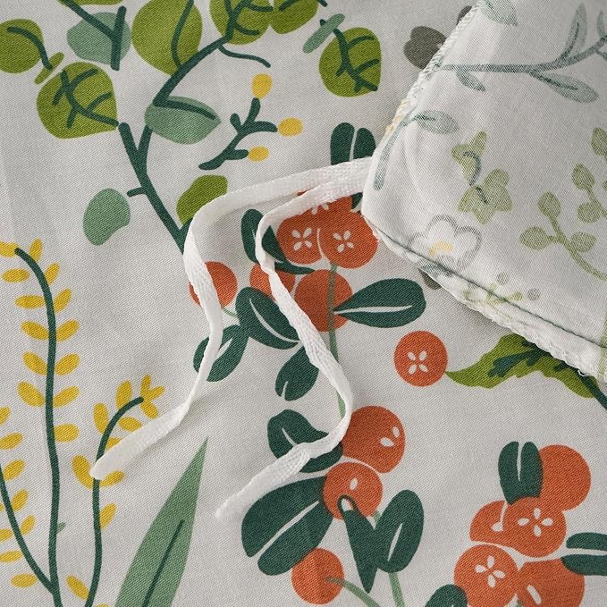 mixinni Sage Green Duvet Cover Set King-Exquisite Floral King Size Comforter Set - Image 5