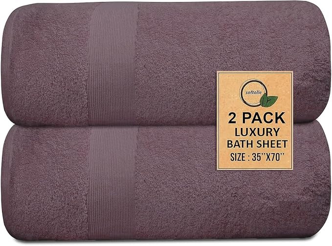 Softolle 100% Cotton Luxury Bath Sheets - Image 4