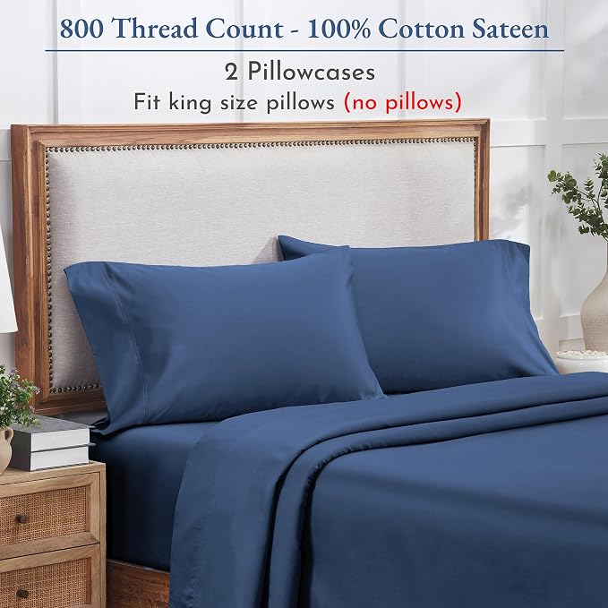 California Design Den King Size Pillow Cases Set of 2 - Image 4