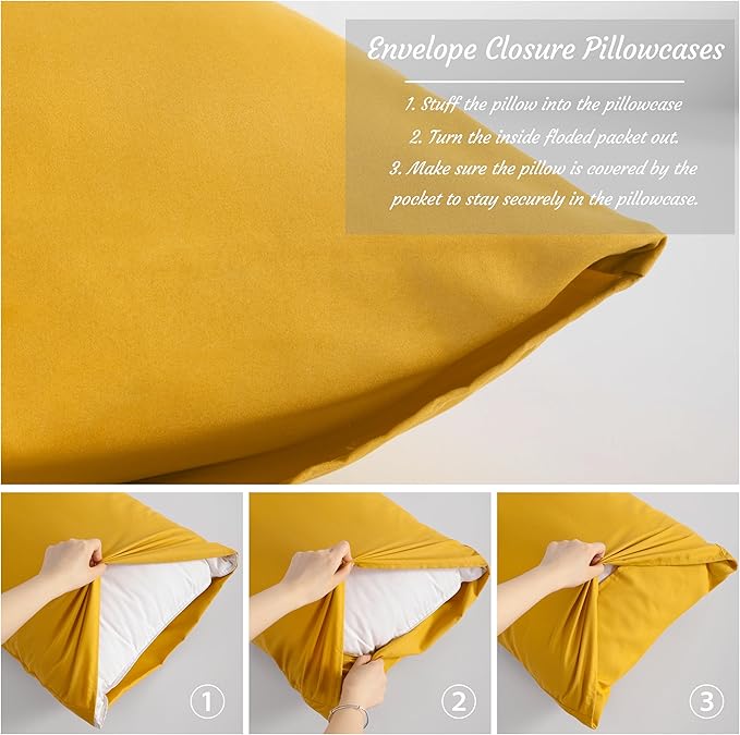 NTBAY Toddler Pillow Cases Set of 2, 2 Pack Brushed Microfiber 14x20 Pillow - Image 3