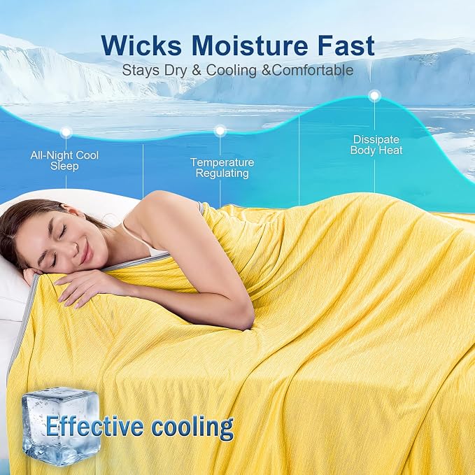 KMUSET Cooling Blanket King Size, Double Sided Summer Cooling Blankets - Image 4