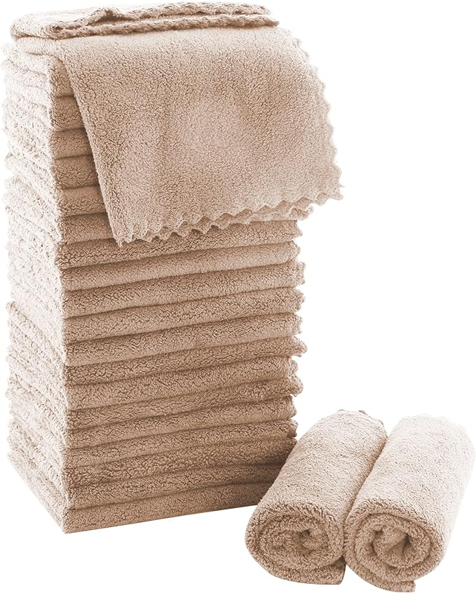 MOONQUEEN Ultra Soft Premium Washcloths Set by MOONQUEEN