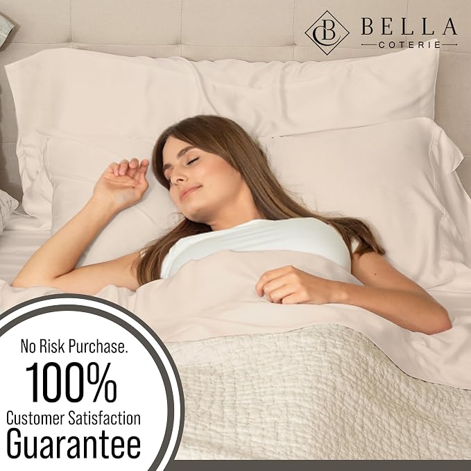 Bella Coterie | Luxury Bamboo Viscose King Size Pillowcase Set | 100% - Image 5