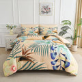 Yogeneg 7 Piece Bed in a Bag King Size Comforter Set Khaki Bedding Set by YOGENEG