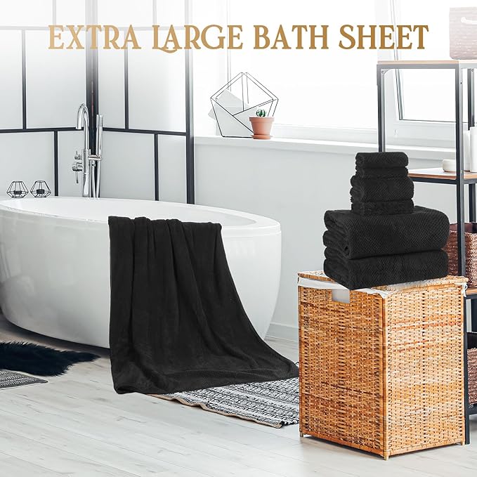 Peryiter Oversized Bath Towels Set of 6 - Image 3