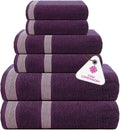 CASA COPENHAGEN Solitaire 6Pcs 100% Egyptian Cotton Large Designer Towels Gift by CASACOPENHAGEN