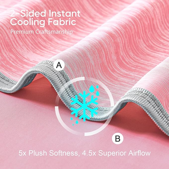 KMUSET Cooling Blanket Queen Size, Double Sided Summer Cooling Blankets - Image 3