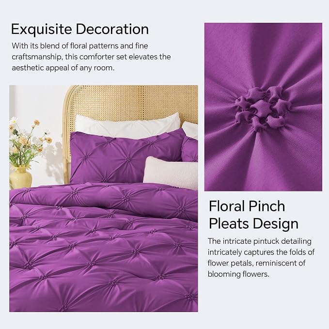 BEDELITE Purple Queen Comforter Set - Image 4