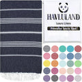 HAVLULAND Turkish Beach Towels, Oversized 40"x72" Turkish Bath Towel, Highly by Havluland
