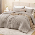 Love's cabin Burlwood Queen Comforter Set, 3-Piece Prewashed Bed Set by Lovescabin