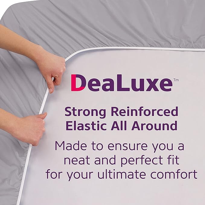 King Fitted Sheet King Size Fitted Sheet Only Deep Pocket – Real 16” Fitted Bed - Image 4