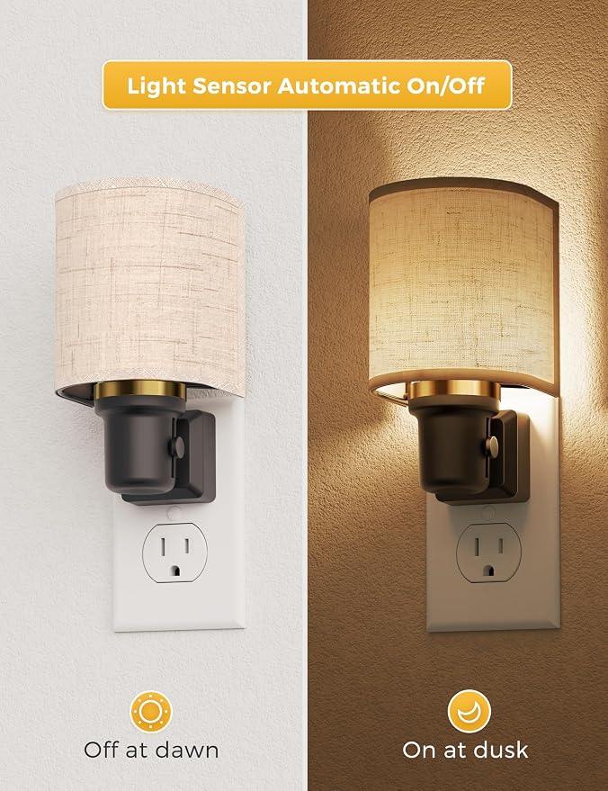 L LOHAS LED Night Lights Plug into Wall, Plug in Night Light Dimmable, - Image 2
