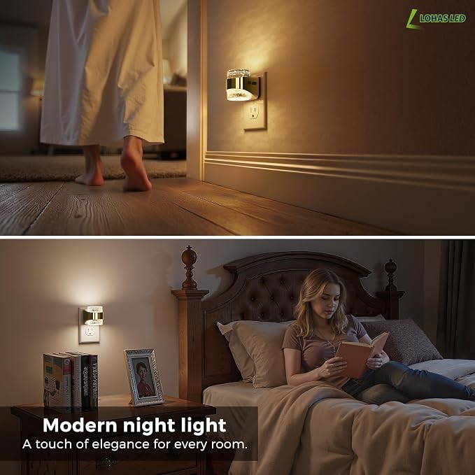 L LOHAS LED 4 Pack 3CCT Night Lights Plug into Wall, 3000K/4000k/5000K - Image 6