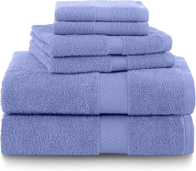 Martex 6-Piece 100% Ringspun Cotton Towel Set | Quick Dry | Super Absorbent & by Martex