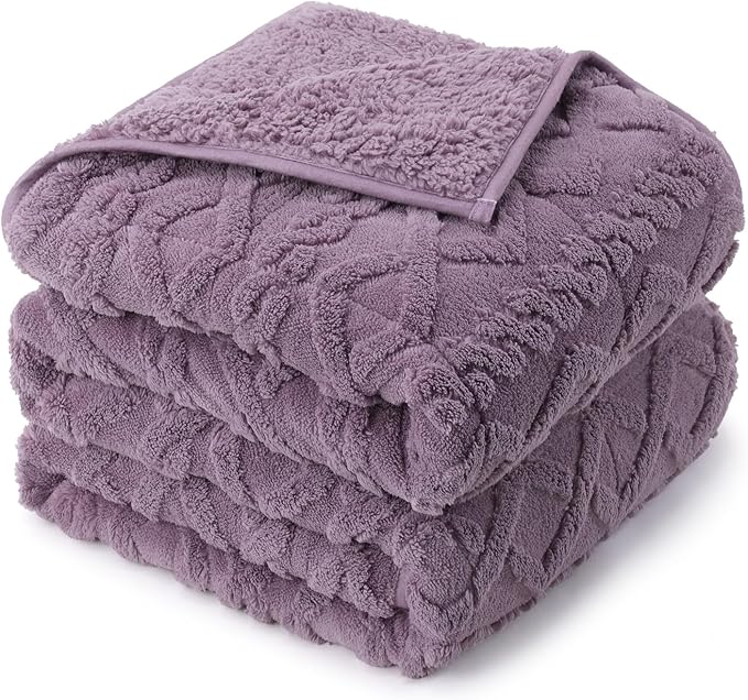 Drewin Weighted Blanket for Adults Twin Size, 15 lbs Stylish Jacquard Sherpa by Home