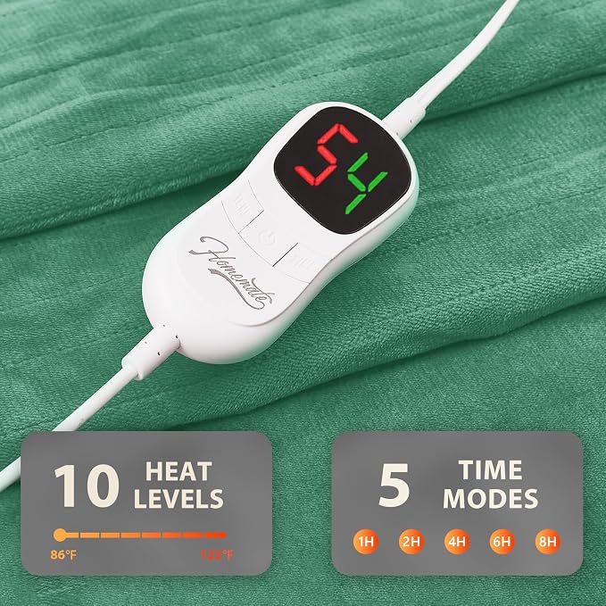 Homemate Electric Heated Blanket Full Size - Image 4