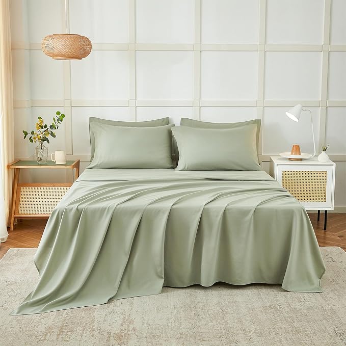 ILAVANDE Queen Sheets Set 6 Piece, Hotel Luxury Super Soft 1800 Series - Image 2
