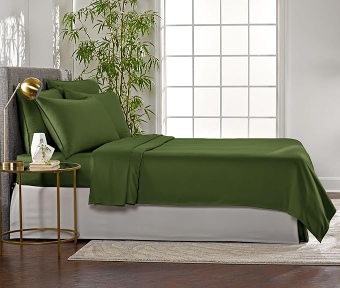 Pure Bamboo Queen Sheets, Genuine 100% Organic Viscose Derived from Bamboo Bed - Image 4