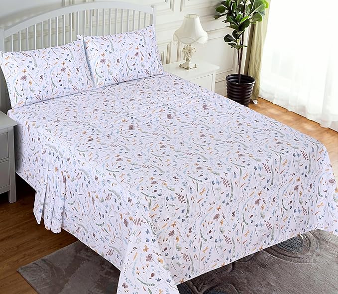 RUVANTI 100% Cotton Sheets – Queen Size Percale Bedding, Cooling & Breathable - Image 2