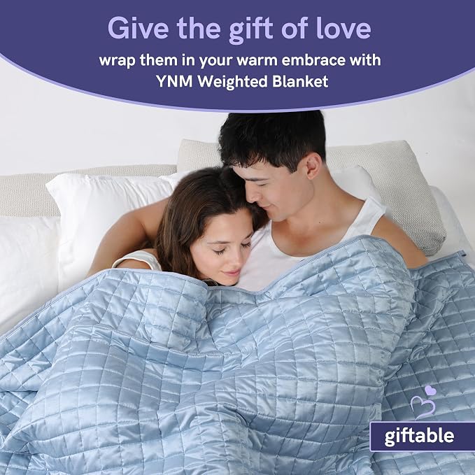 YnM Cooling Weighted Blanket for Adults, 40lbs Heavy Bed Throw Comforter - Image 7