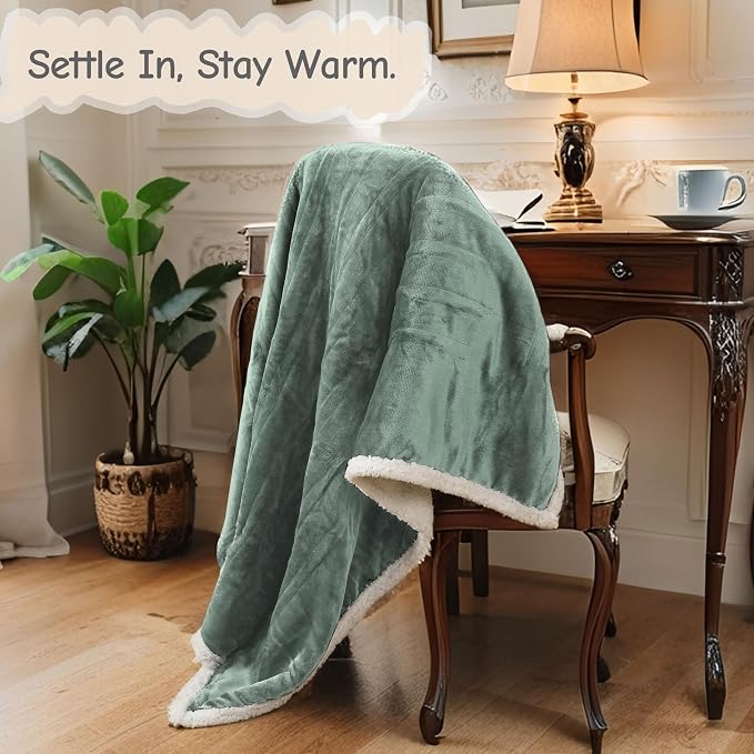 Electric Heated Blanket Full Size 72"x84", Soft Flannel - Image 4