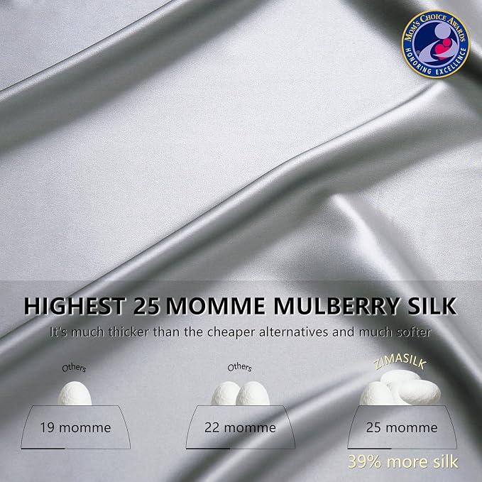 ZIMASILK 25 Momme 100% Pure Mulberry Silk Pillowcase - Image 3