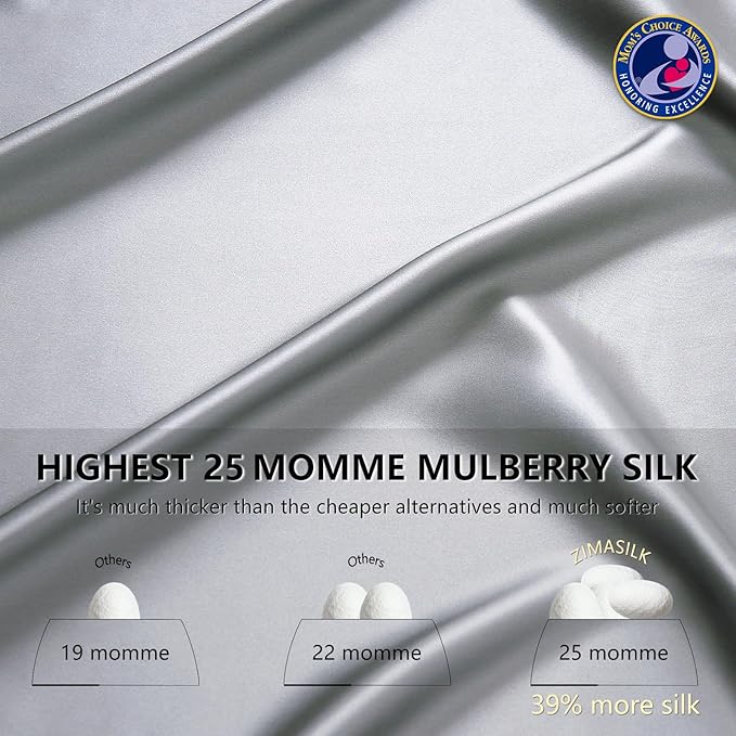 ZIMASILK 25 Momme 100% Pure Mulberry Silk Pillowcase - Image 3