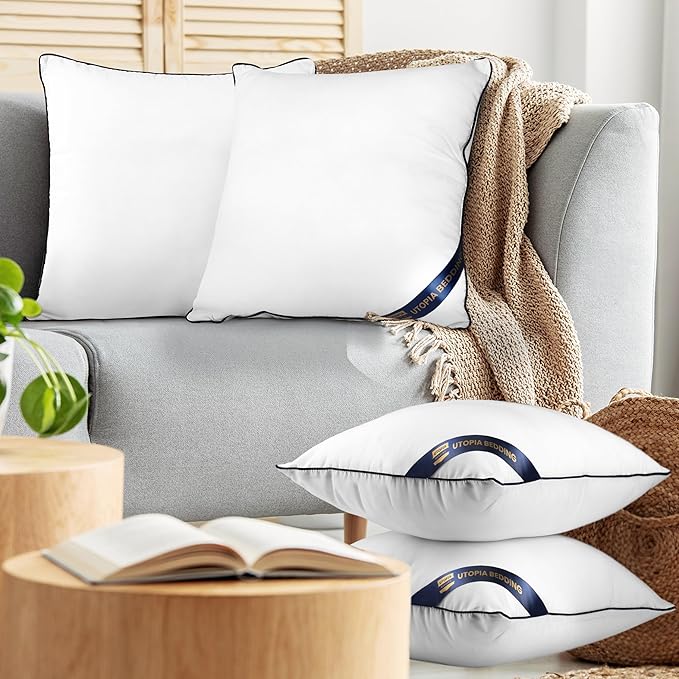 Utopia Bedding Throw Pillow Inserts, 22 x 22 Inches Decorative Indoor Pillows - Image 6