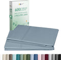 Luxuriously Soft Premium 600 Thread Count, 100% Cotton Set of 2 Cases, Crisp by CaliforniaDesignDen