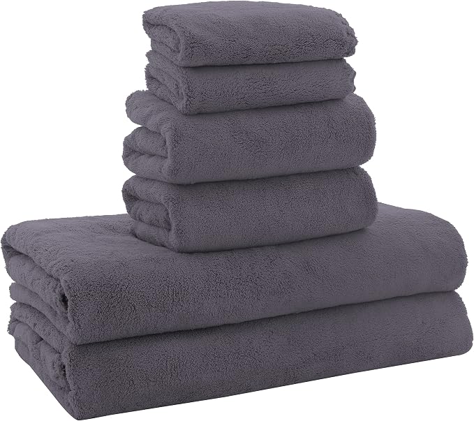 MOONQUEEN Ultra Soft Towel Set-Quick Drying-2 Bath Towels 2 Hand Towels 2 by MOONQUEEN