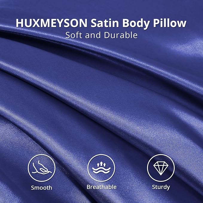 HUXMEYSON Body Pillow with Satin Pillowcase, Body Pillow - Image 3