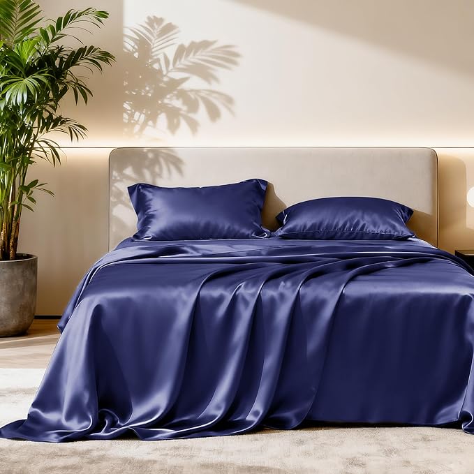 Love's cabin Satin Queen Sheets Set by Lovescabin